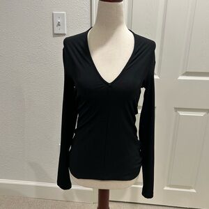 H&M Black V-Neck Women's Top